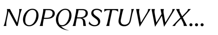 Quaria Text Regular Italic Font UPPERCASE