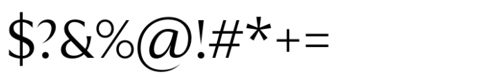 Quaria Text Regular Font OTHER CHARS