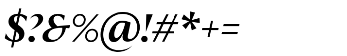 Quaria Text Semi Bold Italic Font OTHER CHARS