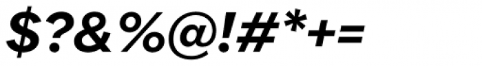 Quarion Semi Bold Italic Font OTHER CHARS
