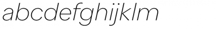 Quarion Thin Italic Font LOWERCASE