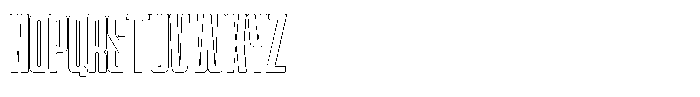 Quaron Outline Font UPPERCASE