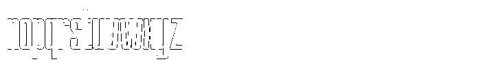 Quaron Outline Font LOWERCASE