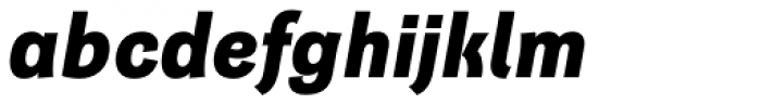 Quartal Extended ExtraBold Italic Font LOWERCASE
