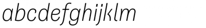 Quartal Extended Light Italic Font LOWERCASE
