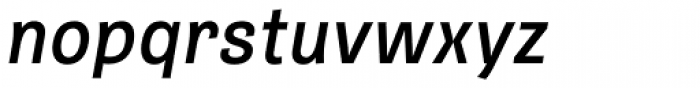 Quartal Extended Medium Italic Font LOWERCASE
