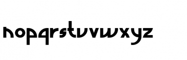 Quarter Arabic Bold Font LOWERCASE