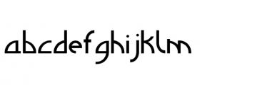 Quarter Arabic Regular Font LOWERCASE
