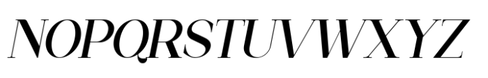 Quarter Back Thin Italic Font UPPERCASE