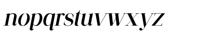 Quarter Back Thin Italic Font LOWERCASE