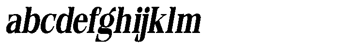 Quarter Theory Cntr Condensed Italic FONT