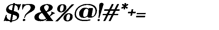 Quarter Theory Cntr Expanded Italic Font OTHER CHARS