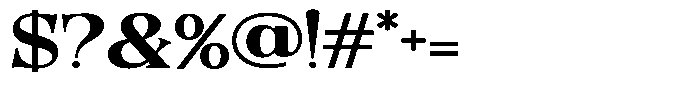Quarter Theory Cntr Expanded Font OTHER CHARS