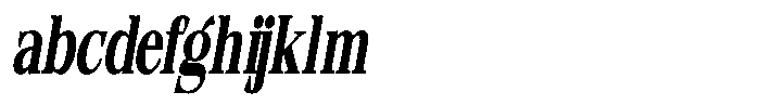 Quarter Theory Cntr Extra Condensed Italic FONT