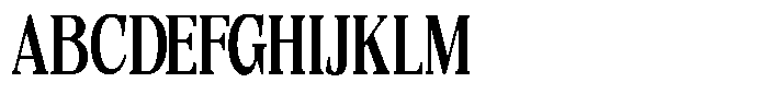 Quarter Theory Cntr Extra Condensed Font UPPERCASE