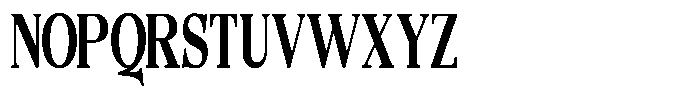 Quarter Theory Cntr Extra Condensed Font UPPERCASE