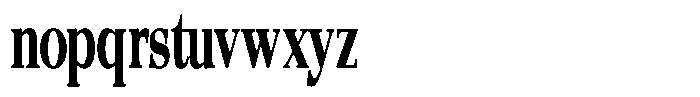 Quarter Theory Cntr Extra Condensed Font LOWERCASE