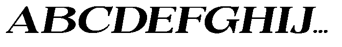 Quarter Theory Cntr Extra Expanded Italic Font UPPERCASE