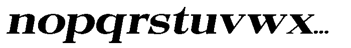 Quarter Theory Cntr Extra Expanded Italic Font LOWERCASE