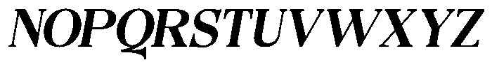 Quarter Theory Cntr Italic Font UPPERCASE