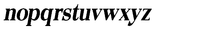 Quarter Theory Cntr Semi Condensed Italic Font LOWERCASE