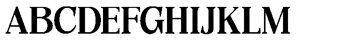 Quarter Theory Cntr Semi Condensed Font UPPERCASE
