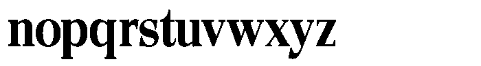 Quarter Theory Cntr Semi Condensed Font LOWERCASE
