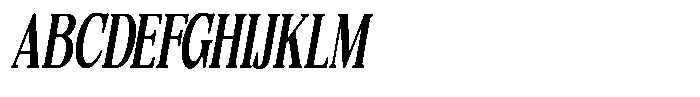 Quarter Theory Cntr Ultra Condensed Italic Font UPPERCASE