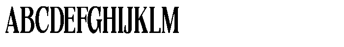 Quarter Theory Cntr Ultra Condensed Font UPPERCASE