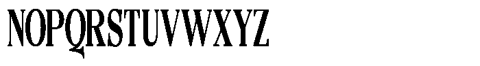 Quarter Theory Cntr Ultra Condensed Font UPPERCASE