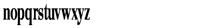 Quarter Theory Cntr Ultra Condensed Font LOWERCASE