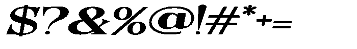 Quarter Theory Cntr Ultra Expanded Italic Font OTHER CHARS
