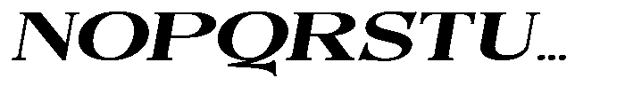 Quarter Theory Cntr Ultra Expanded Italic Font UPPERCASE