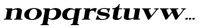 Quarter Theory Cntr Ultra Expanded Italic Font LOWERCASE