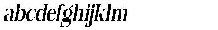 Quarter Theory Condensed Slant FONT