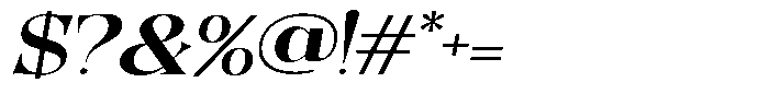 Quarter Theory Expanded Slant Font OTHER CHARS