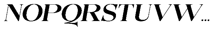Quarter Theory Expanded Slant Font UPPERCASE