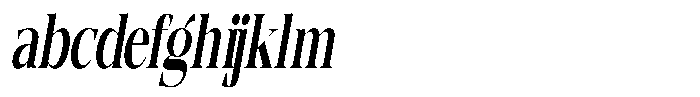 Quarter Theory Extra Condensed Slant FONT