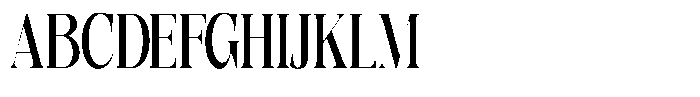 Quarter Theory Extra Condensed Font UPPERCASE