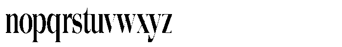 Quarter Theory Extra Condensed Font LOWERCASE