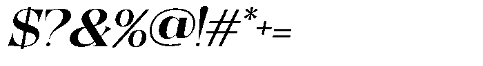 Quarter Theory Semi Expanded Slant Font OTHER CHARS