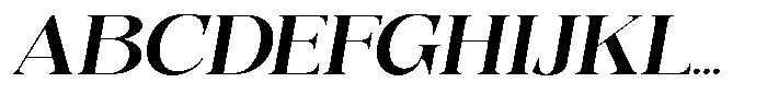 Quarter Theory Semi Expanded Slant Font UPPERCASE