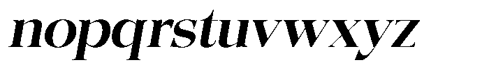 Quarter Theory Semi Expanded Slant Font LOWERCASE