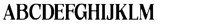 Quarter Theory Sf Cntr Condensed Font UPPERCASE