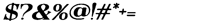 Quarter Theory Sf Cntr Expanded Italic Font OTHER CHARS