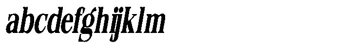 Quarter Theory Sf Cntr Extra Condensed Italic FONT