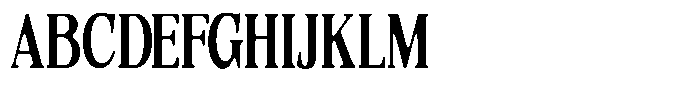 Quarter Theory Sf Cntr Extra Condensed Font UPPERCASE