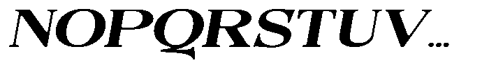 Quarter Theory Sf Cntr Extra Expanded Italic Font UPPERCASE