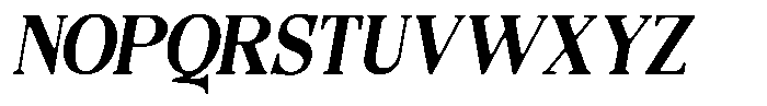 Quarter Theory Sf Cntr Semi Condensed Italic Font UPPERCASE