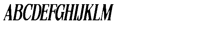 Quarter Theory Sf Cntr Ultra Condensed Italic Font UPPERCASE